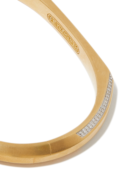 Streamline® Cuff Bracelet, 18k Yellow Gold & Diamonds